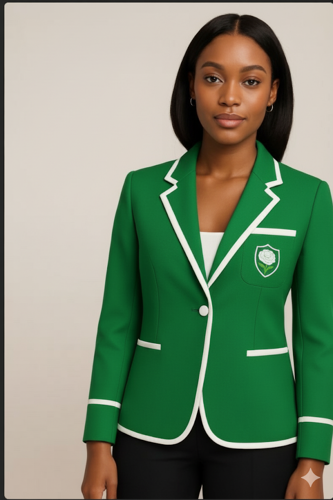 NEW: Green and White Blazer