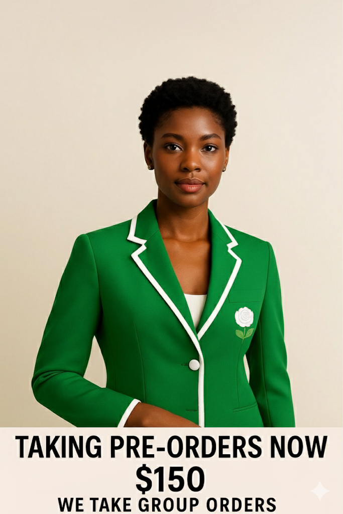 NEW: Green and White Blazer